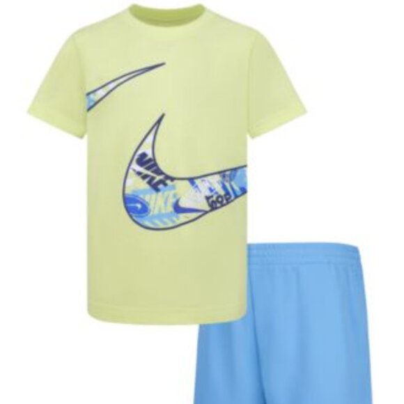 NIKE Baltic blue 2-pc short set $40 - Picture 1 of 3